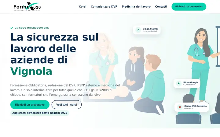 Home page del sito di Formex626